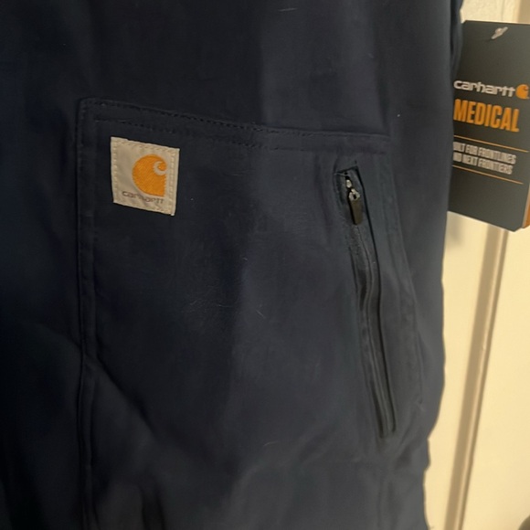 Navy Carhartt scrub top - Picture 2 of 3